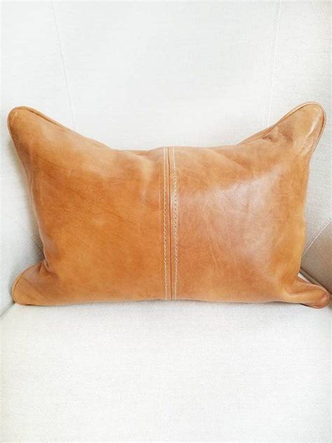 etsy lumbar pillow|genuine leather lumbar pillow.